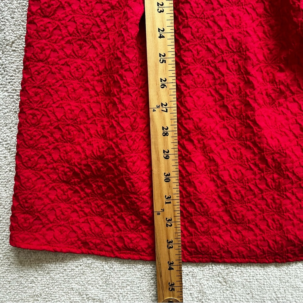AMADI Esther Square Neckline Red Mini Dress Size Small Trendy Pretty Dainty - Picture 11 of 12